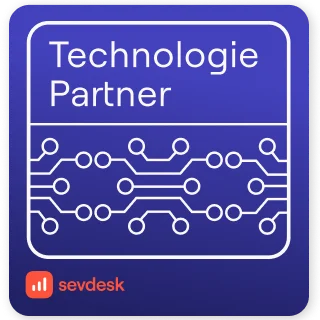 sevdesk Technologie-Partner Badge